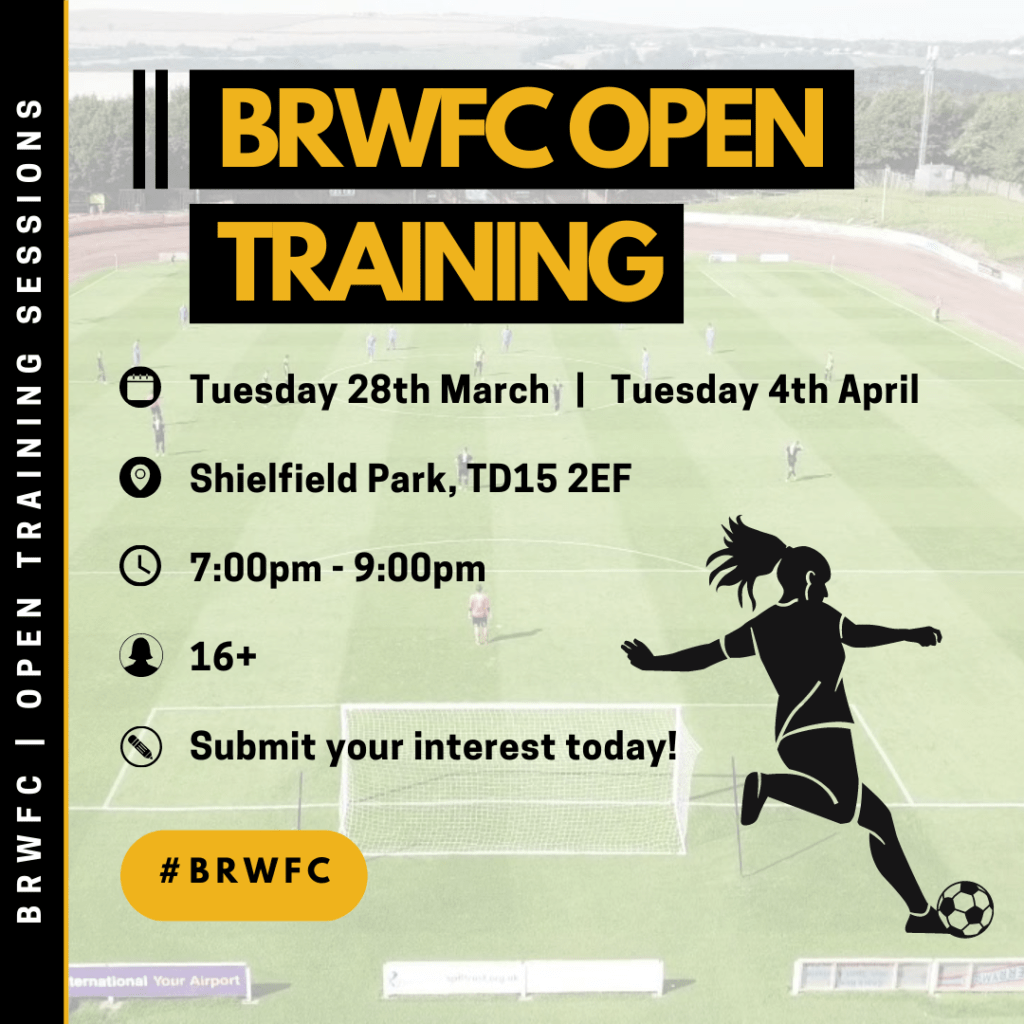 BRWFC Open Training Sessions Berwick Rangers Football Club