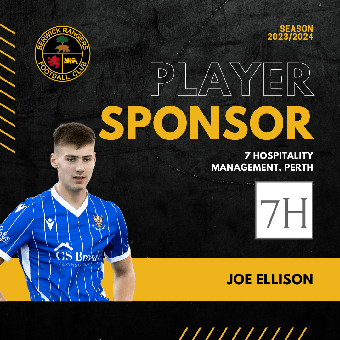 Joe Ellison Berwick Rangers Football Club