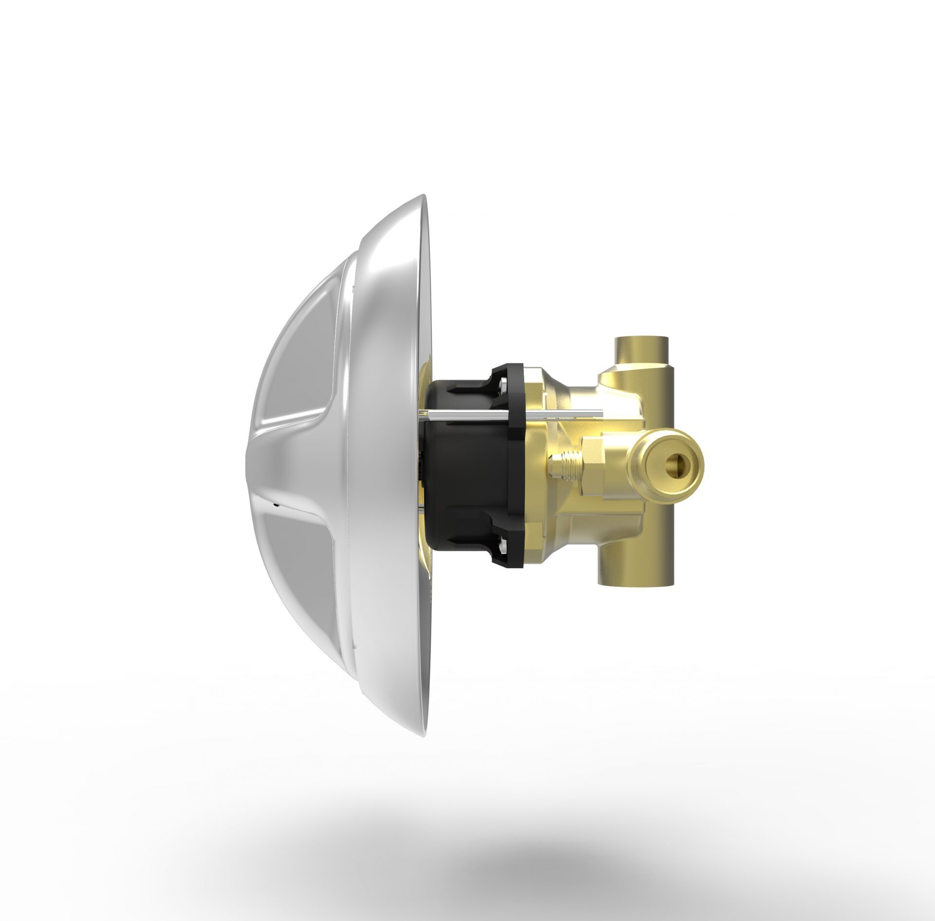 Ligature Resistant Shower Valve, Handle, & Escutcheon Plate