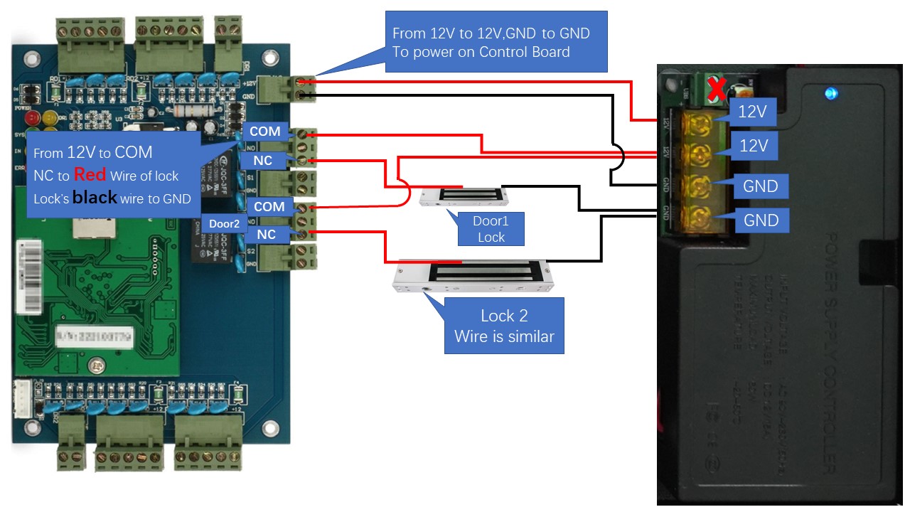 [For Single-DOOR Control Board's Lock]