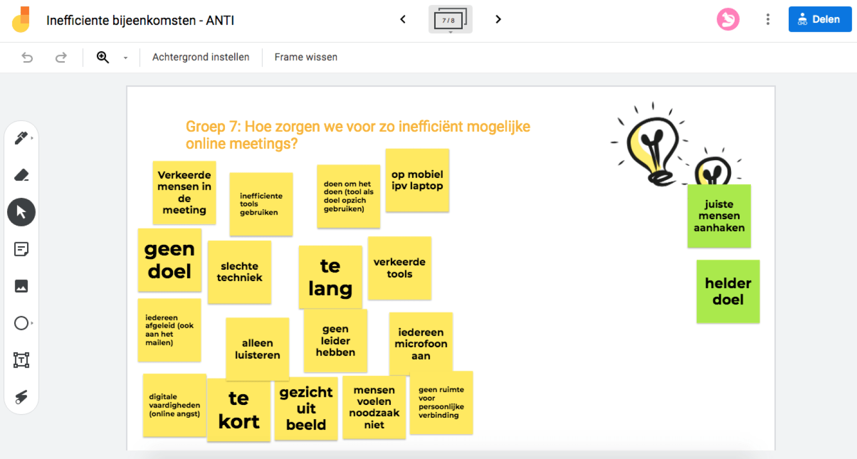 Miro en Jamboard Bespeak