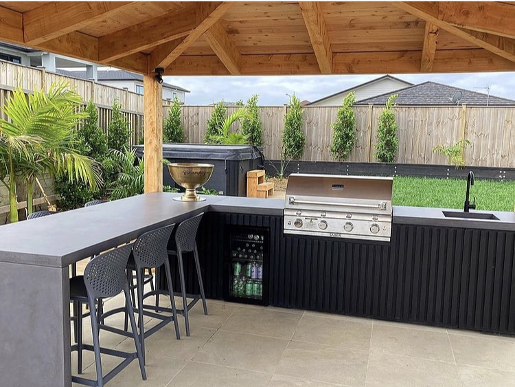 Outdoor Kitchens Auckland GFRC Custom Concrete Kitchen NZ
