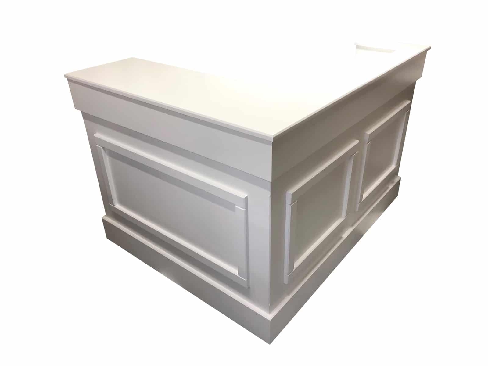 Chamfered Corner Counter Bespoke MDF