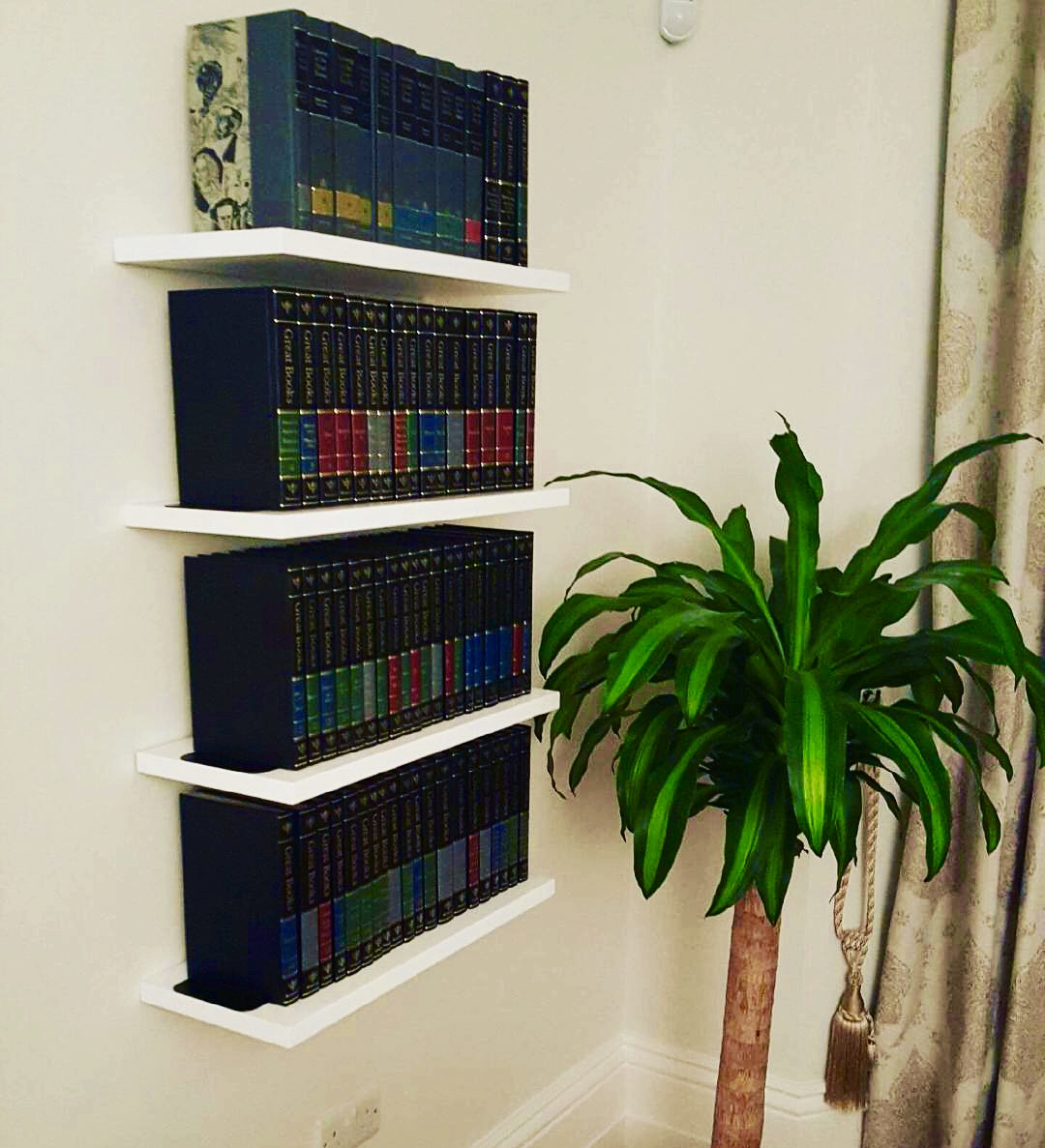Gallery of white floating shelves Bespoke Nature