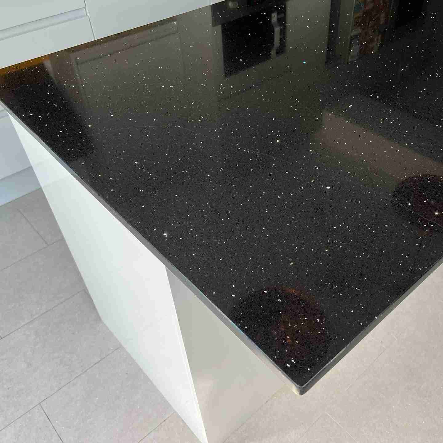 Quartz Kitchen Worktop Thermal Shock Crack Bespoke Repairs