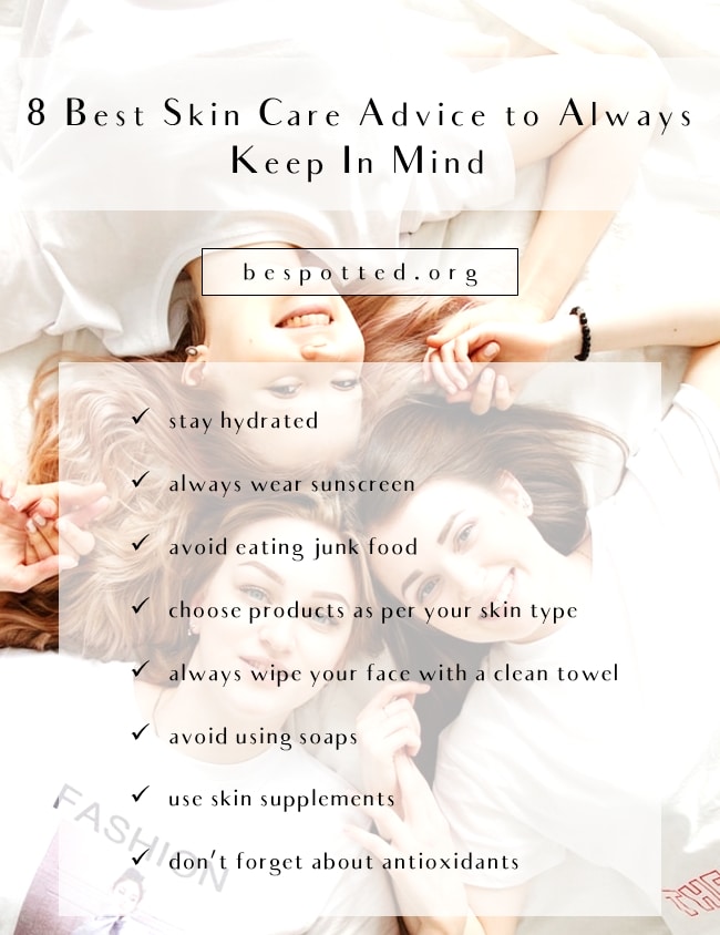 Skin Care Tips Infographic Be Spotted