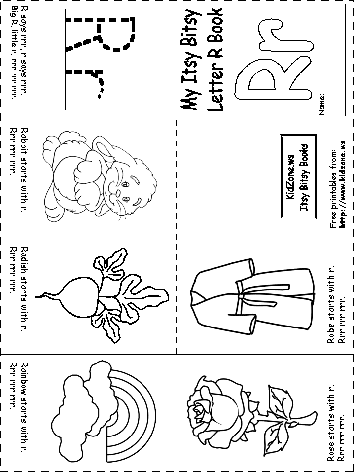 Alphabet recognition coloring pages