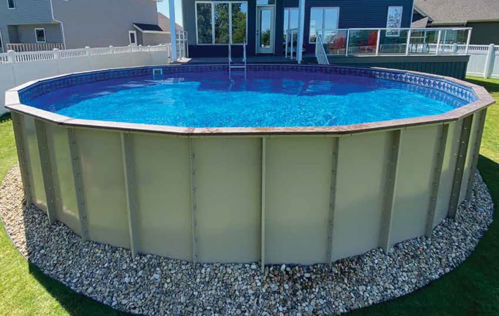 18′ Round Ultimate SemiInground Pool Kit Best Above Ground Pools