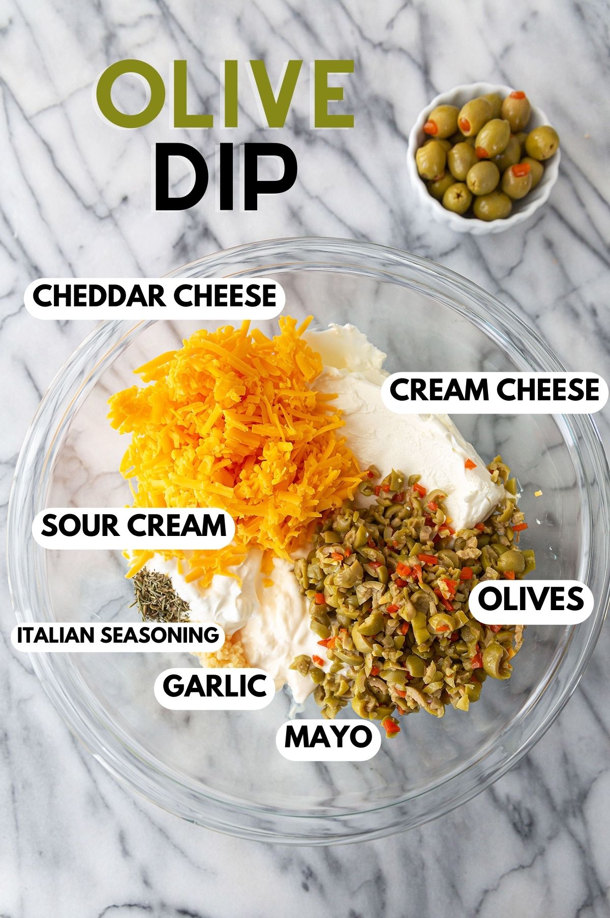 Olive Dip (with Cream Cheese) Best Appetizers