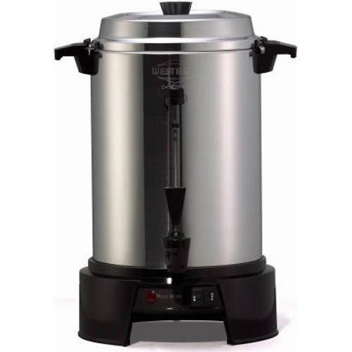 West Bend 13500 55Cup PolishedAluminum Commercial Coffee Urn Best