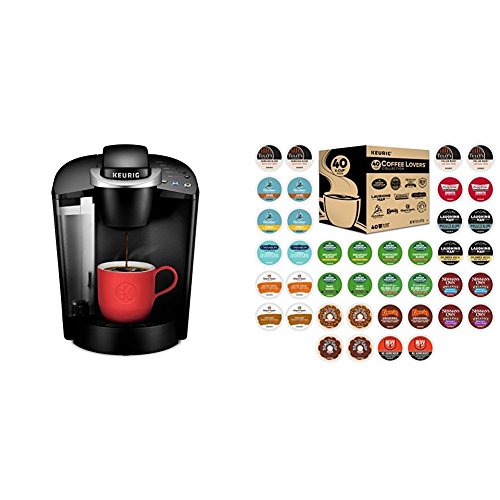 Keurig K55/KClassic Coffee Maker + 40ct Variety Pack of KCups (ship