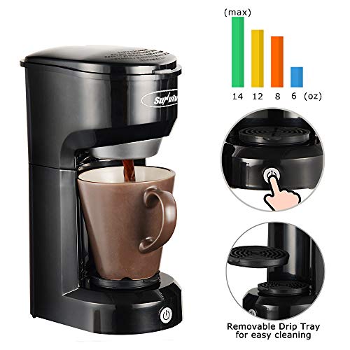 SUNVIVI OUTDOOR Single Serve Coffee Maker Brewer for Single Cup, KCup