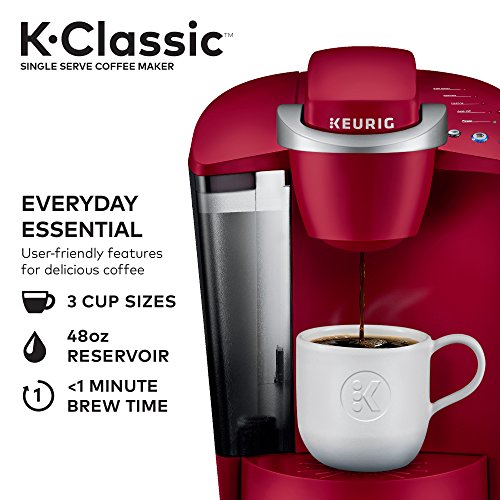 Keurig KClassic Coffee Maker, Single Serve KCup Pod Coffee Brewer, 6