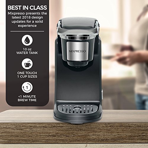 Mixpresso Single Cup Coffee Maker Personal, Single Serve Coffee