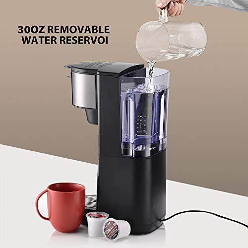 Wirsh Single Serve Coffee Maker, 2 in 1 Coffee Machine Compatible with