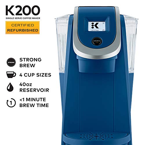 Keurig K200 Coffee Maker, Single Serve K-Cup Pod Coffee Brewer, With