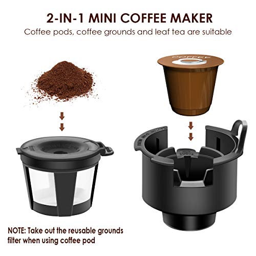 REDMOND Single Cup Coffee Maker Brewer, Compatible With Single Serve