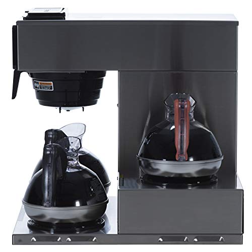 BUNN VP173, 12Cup Low Profile Pourover Commercial Coffee Maker, 3 Lower Warmers, 13300.0003