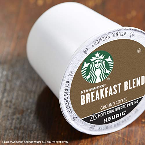 Starbucks Medium Roast KCup Coffee Pods — Breakfast Blend for Keurig