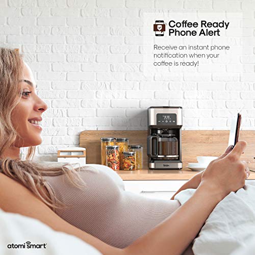 Atomi Smart WiFi Coffee Maker 2nd Gen. NoSpill Carafe Sensor