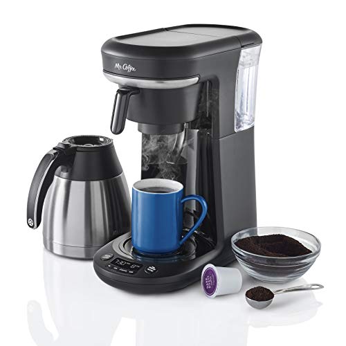 Mr. Coffee® Pod + 10Cup SpaceSaving Combo Brewer, Black Best