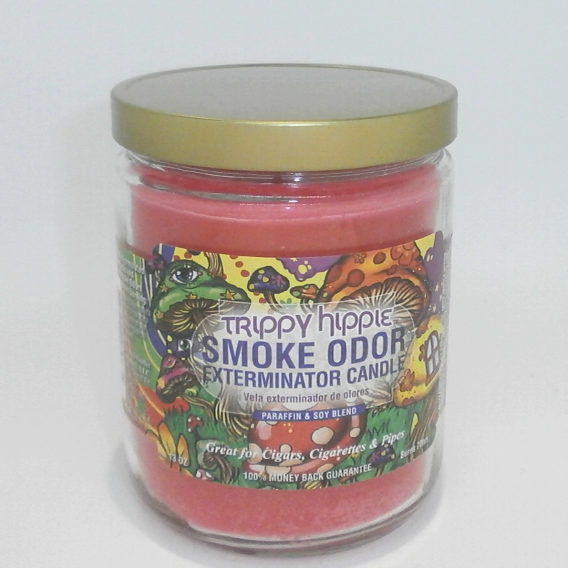 Trippy Hippie Smoke Odour Eliminator Candle Best Buds Forever