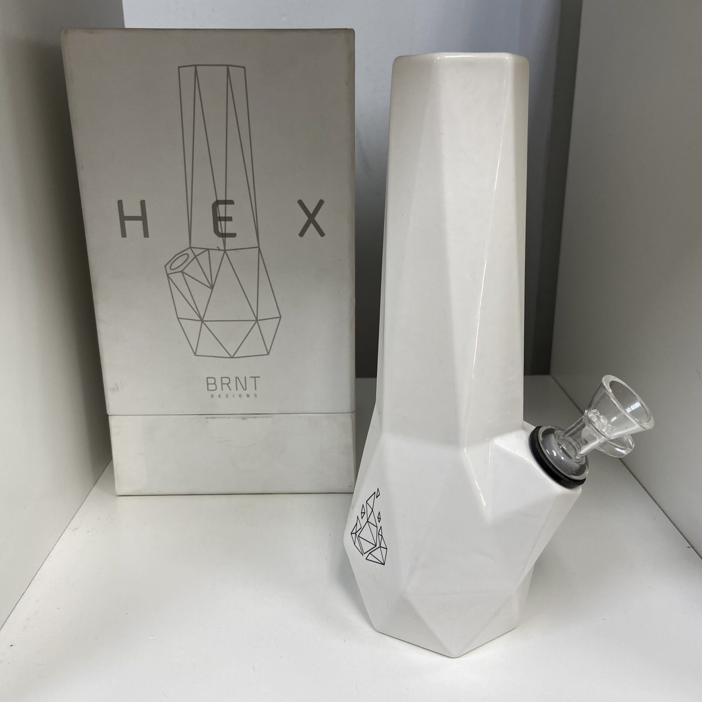 BRNT Hexagon Ceramic Bong Best Buds Forever