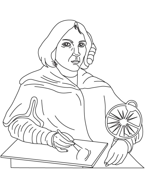 Nicolaus Copernicus coloring page Download Free Nicolaus Copernicus