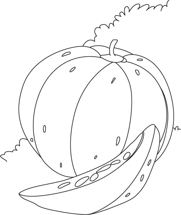 Giant Pumpkin Coloring Page Coloring Pages
