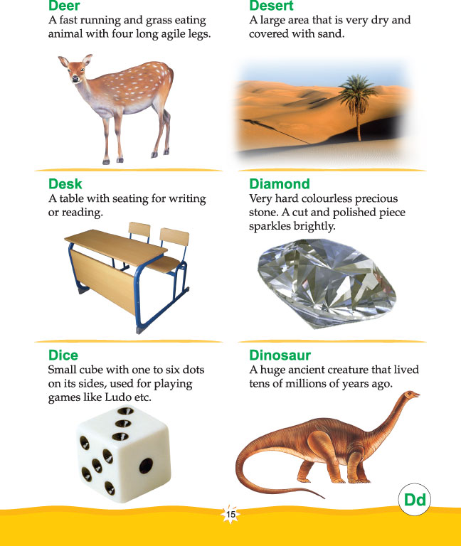Printable picture dictionary alphabet d Download Free Printable