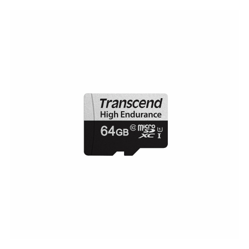Transcend 128GB High Endurance 350V UHSI XC 100MB/s Micro SD Memory Card with SD adapter