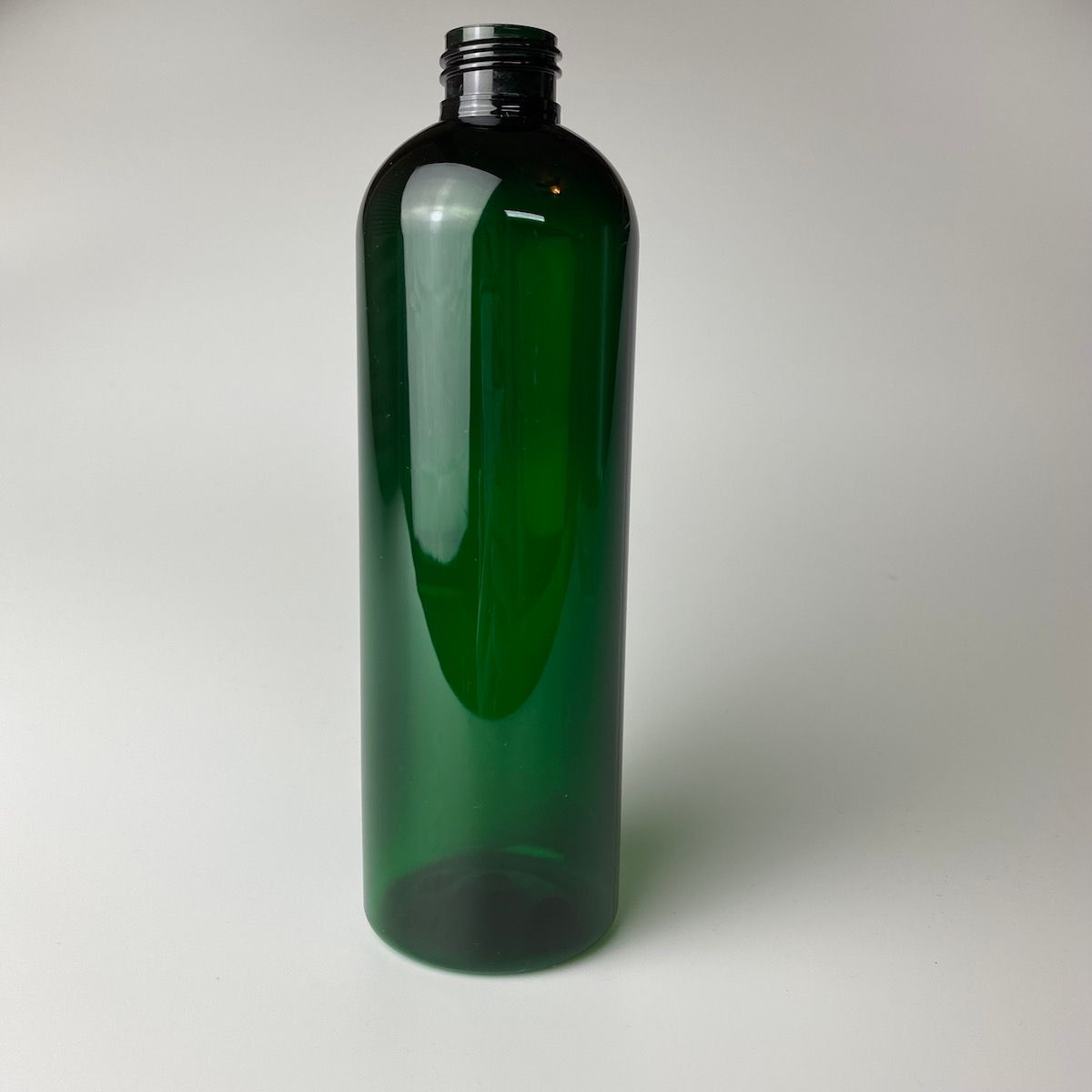 Cosmo Round Bottle, Green, PET Plastic, 12 Oz, 24410 Neck Finish