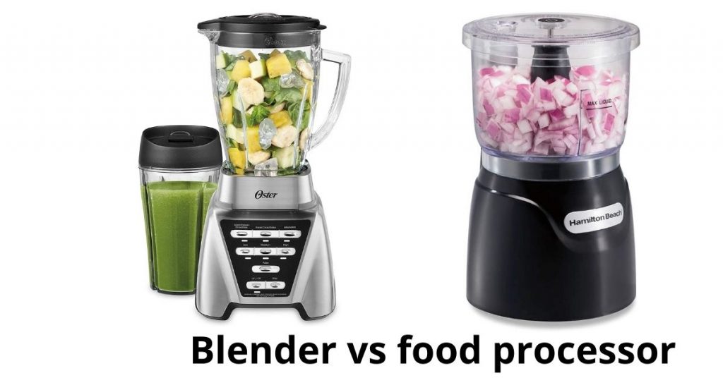 What is the difference between a blender and a food processor?
