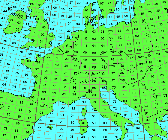 Qth Locator Karte Europa My blog