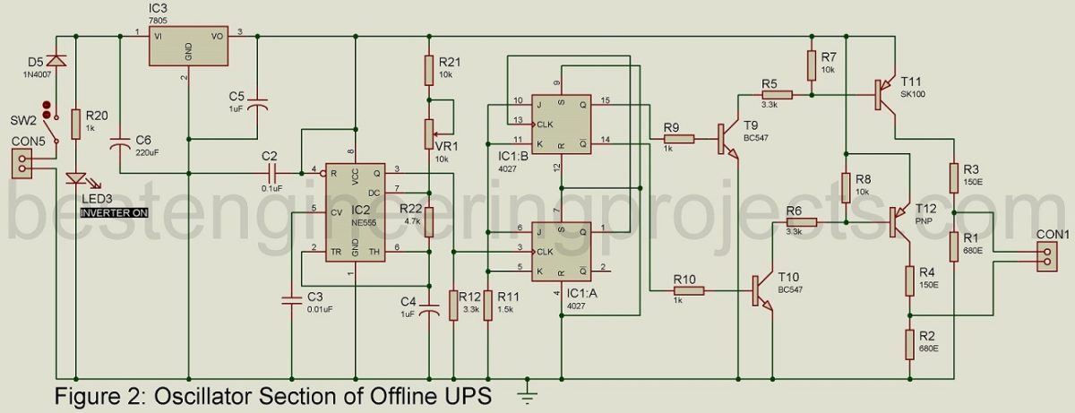 Offline UPS Circuit - Engineering Projects