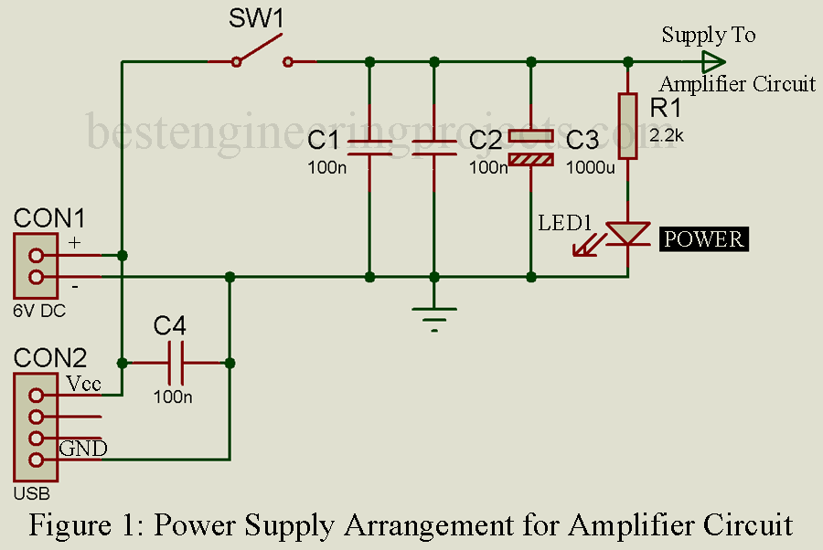 Stereo Amplifier Circuit Diagram - Engineering Projects