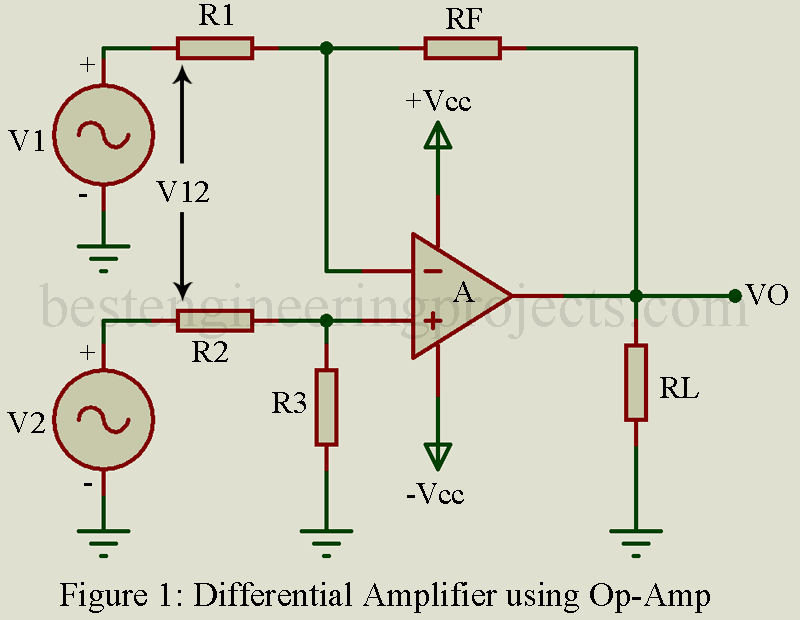 Differential Amplifier Derivation Key Parameters