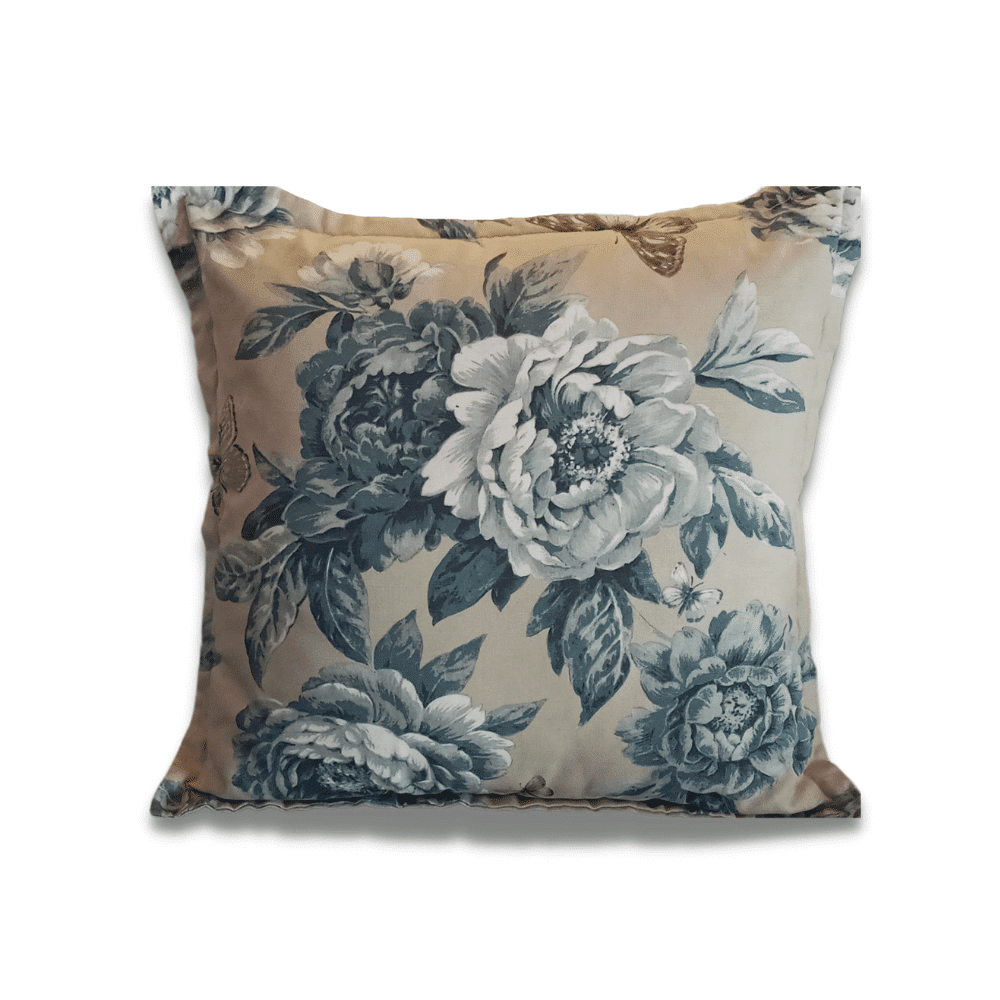 Stone and Blue Flower Scatter Cushion Covers 50 x 50cm Best Events