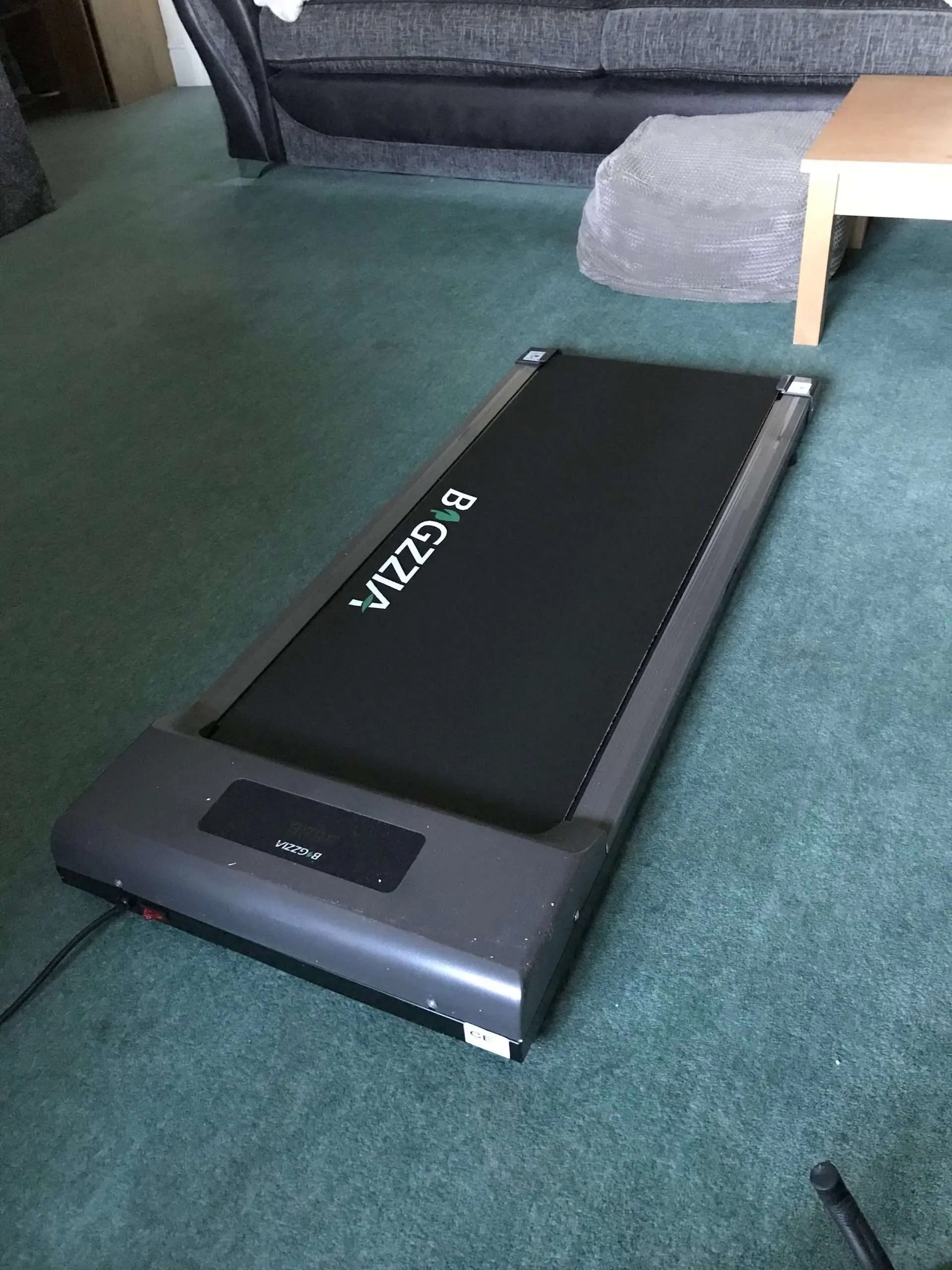 Bigzzia Motorised Treadmill, Under Desk Treadmill Portable Walking