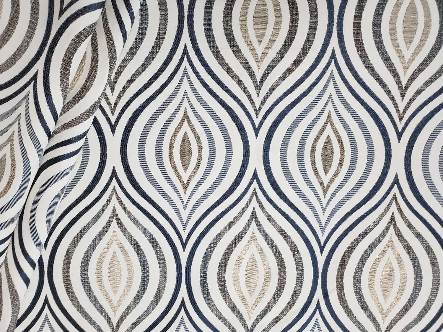 Jupiter Indigo Upholstery Fabric Tempo Collection