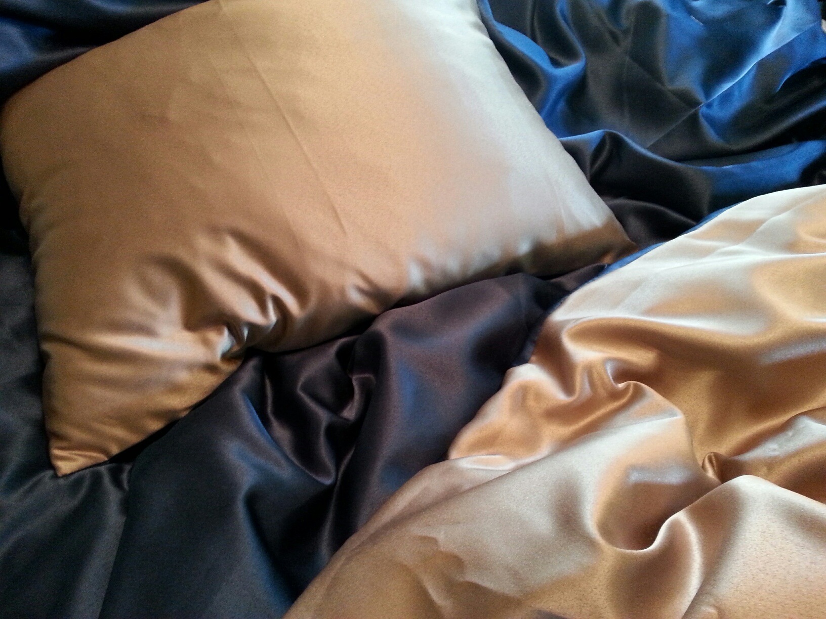 Dull Polyester Satin 118" Fabric Midnight Best Fabric Store