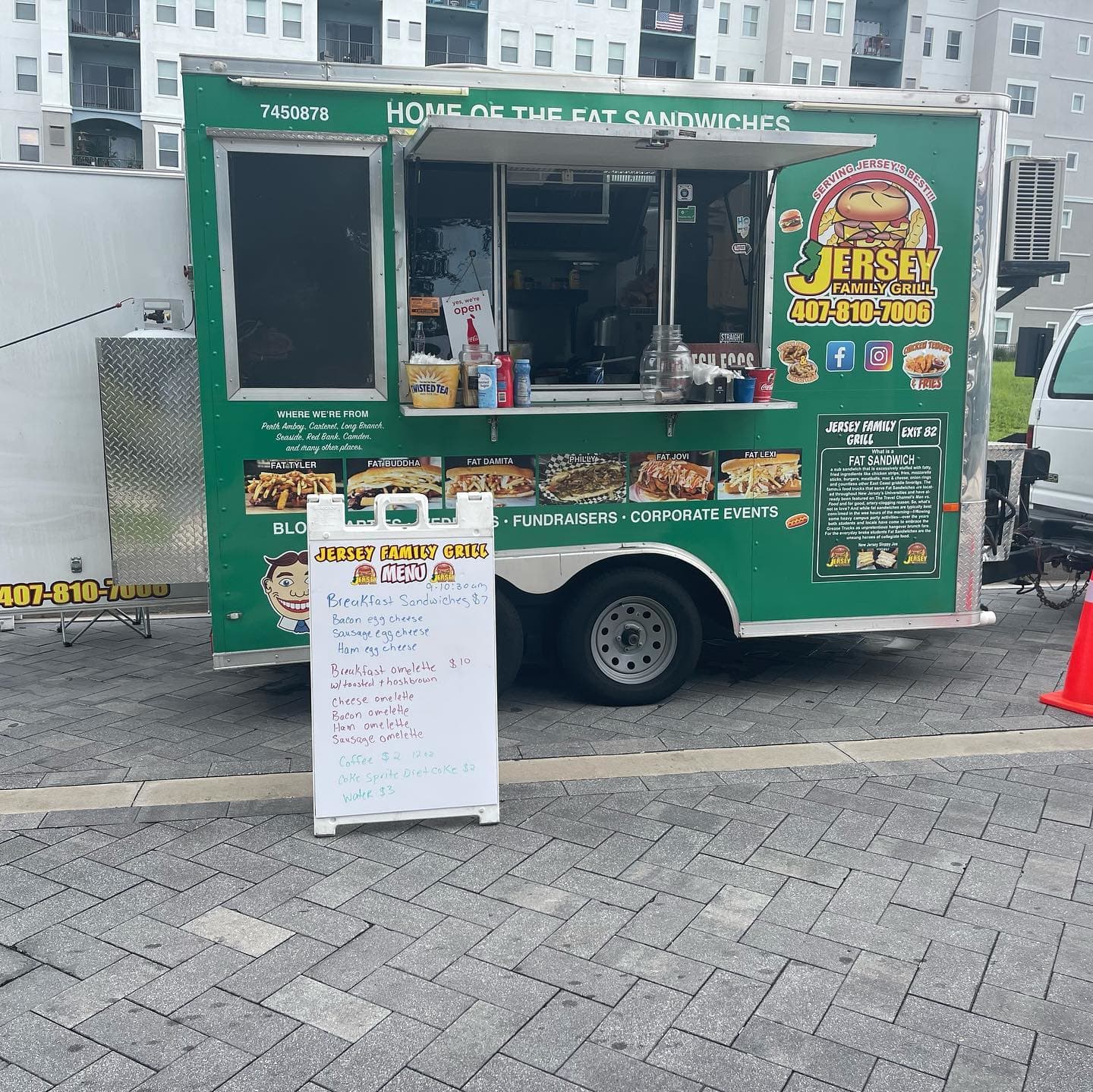 Best Food Trucks Jersey Family Grill menu