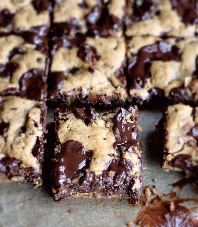 CHOCOLATE CHUNK NUT BUTTER BLONDIES RECIPE Best Friends For Frosting