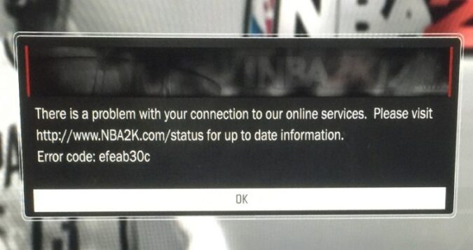 Troubleshooting NBA 2K21 Errors 4B538E50 EFEAB30C