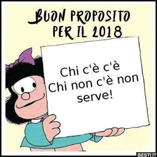 Buon Proposito per il 2018 BESTI.it immagini divertenti, foto