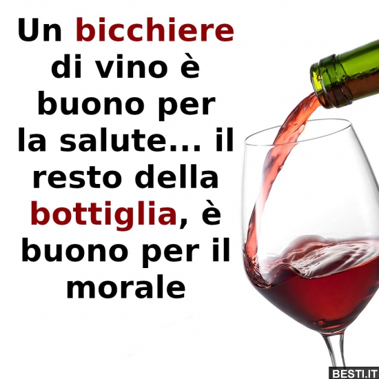 Un bicchiere di vino.. BESTI.it immagini divertenti, foto