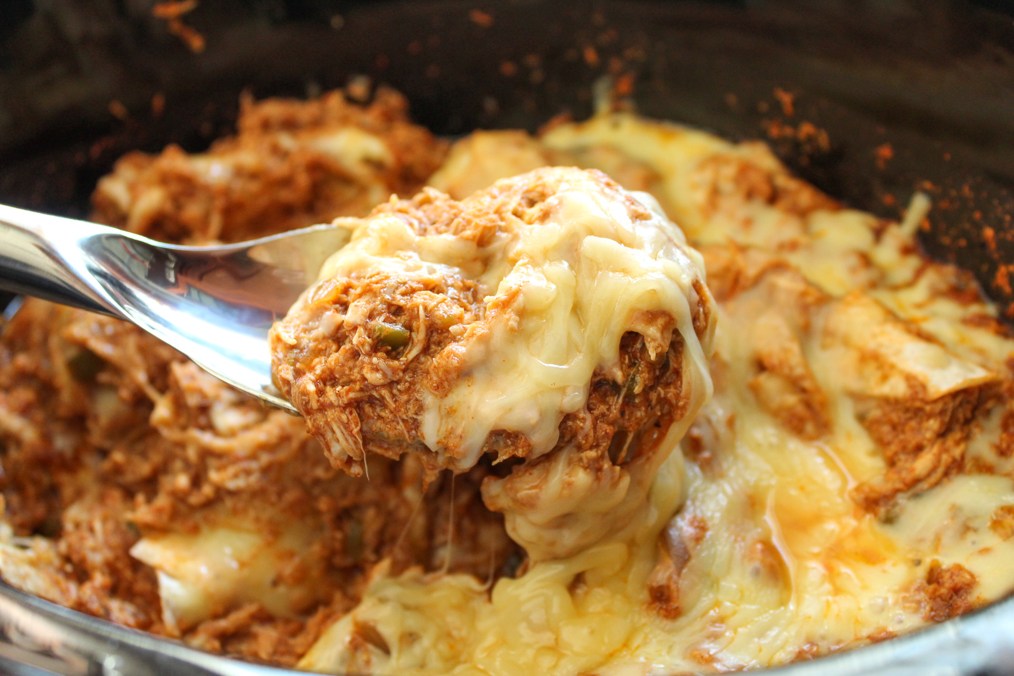 Low Carb / Macro Friendly Crockpot Chicken Enchilada Casserole