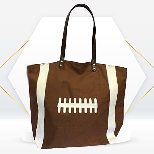 Buy Soul Brown Football Tote Bag Football Bag for Women