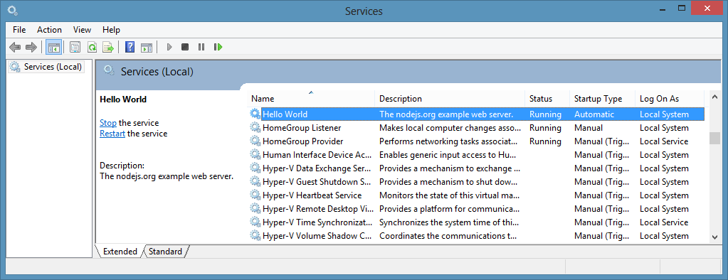 Node Windows Service for Running Node.js Application Bestir Software