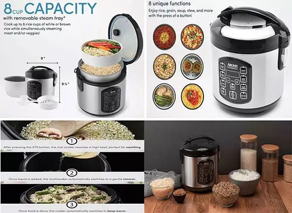 Aroma Rice Cooker Instructions: Easy Step by Step reviews